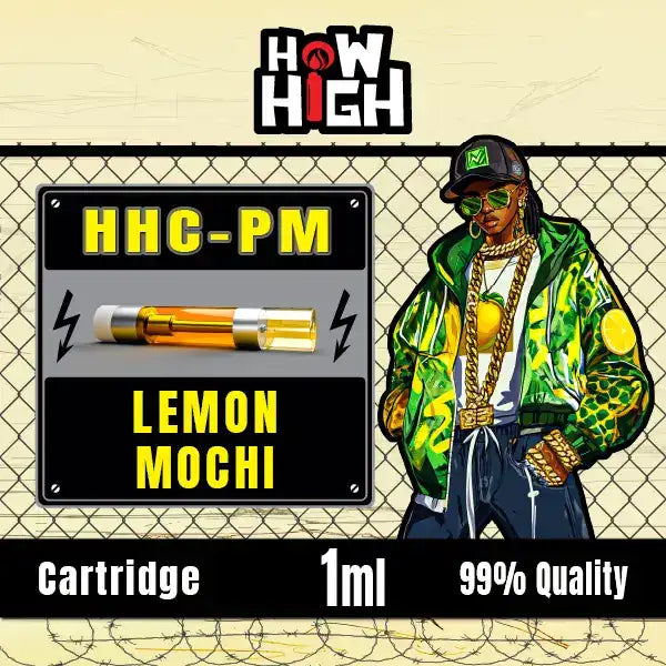 HHC-PM Lemon Mochi 1ml от How2High Bulgaria – свеж лимонов вкус и мощен ефект.