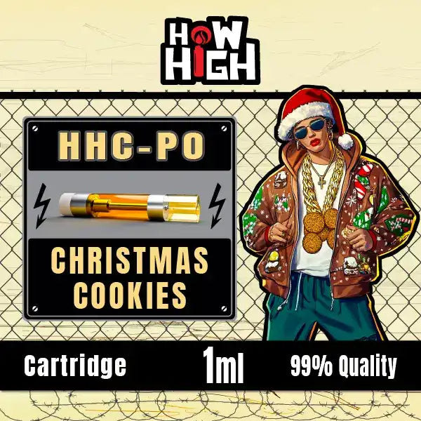 How2High Bulgaria HHC-PO пълнител Christmas Cookies 1ml – сладък, празничен аромат.