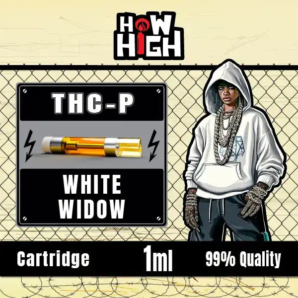 How2High Bulgaria THC-P пълнител White Widow 1ml – мощен удар и легендарен вкус.